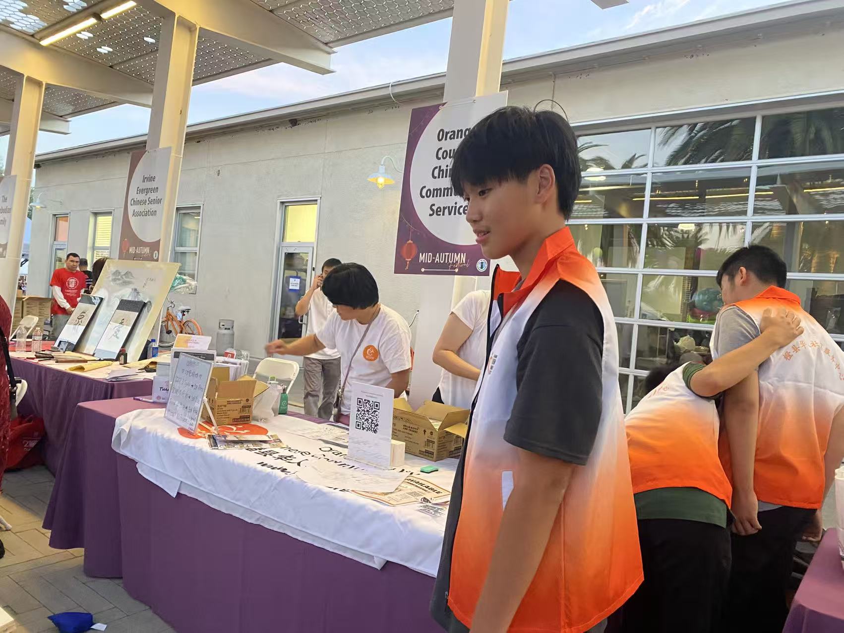 OCCCS Mid-Autumn outreach booth and volunteer