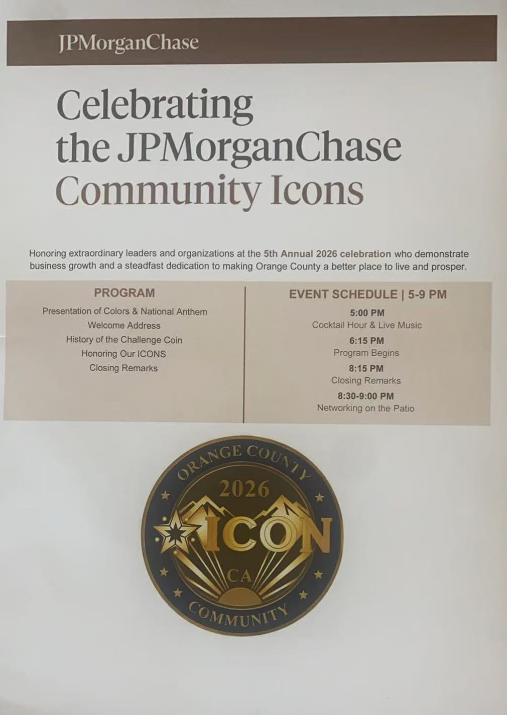 Community Icons 2026 program